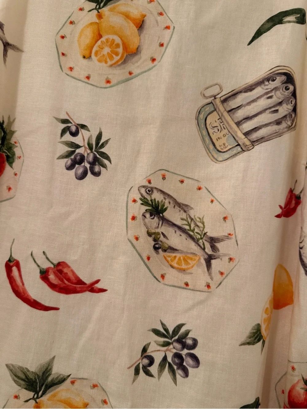 Magaschoni Sardine Linen Mini Dress S NWT - Picture 8 of 10